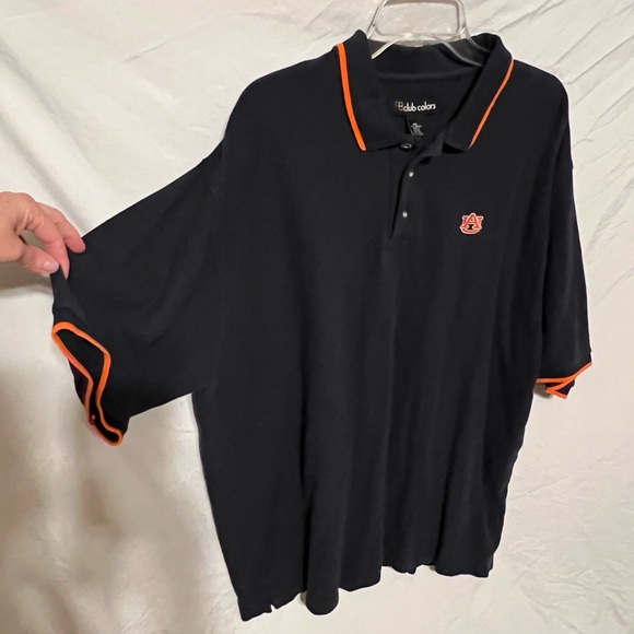 2XL Tigers Auburn University Polo Shirt Navy Blue & Orange - Picture 6 of 9
